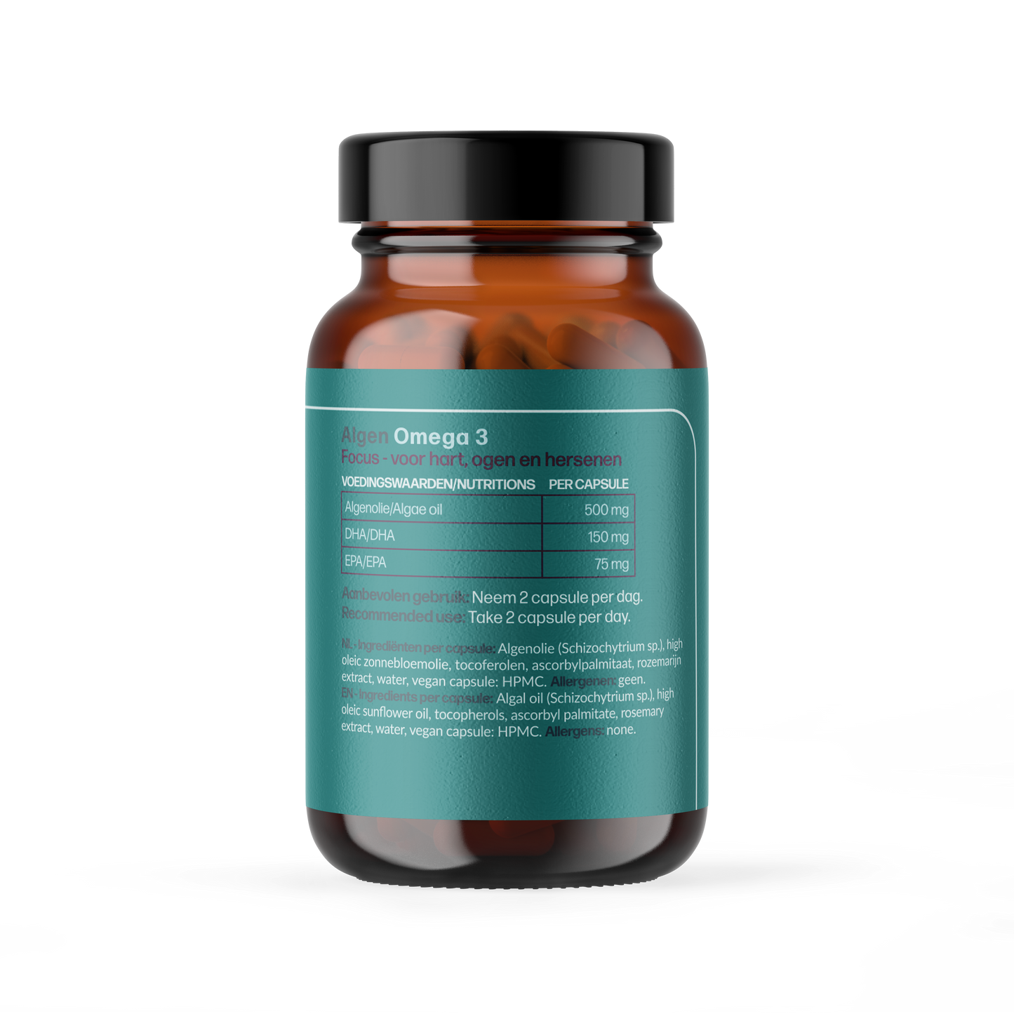 Omega 3 algenolie vegan