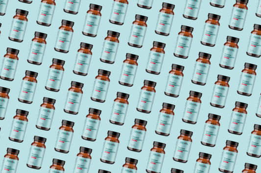 Visual of premium ashwagandha pill bottles