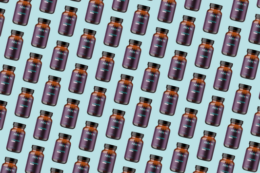 visual albivita l glycine pill bottles