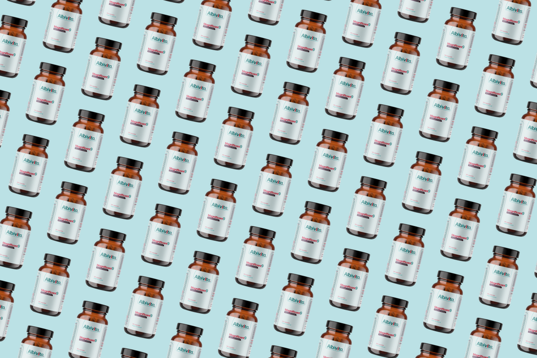 visual of magnificant 9 pill bottles
