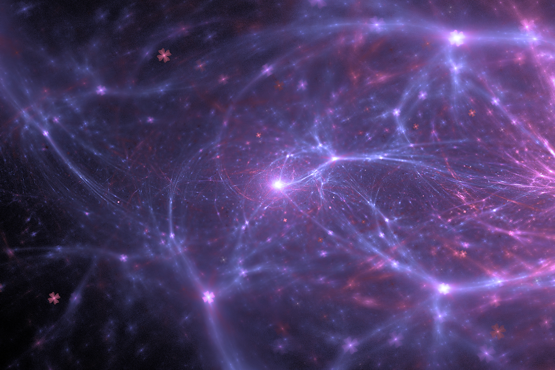 Purple galaxy like visual of the nervoussystem 