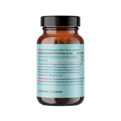 Premium Ashwagandha Wortel Extract met 7% Withanolides | Sabinsa® Extract