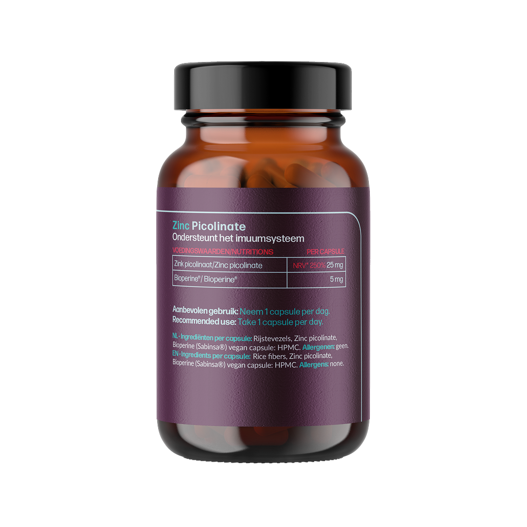 Zink Picolinaat 25 mg met Bioperine®
